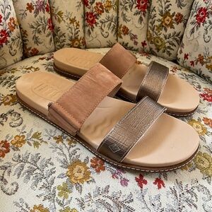 Sperry Waveside Plushwave Slide Sandal Women’s Size 8.5 Double Strao Summer Tan
